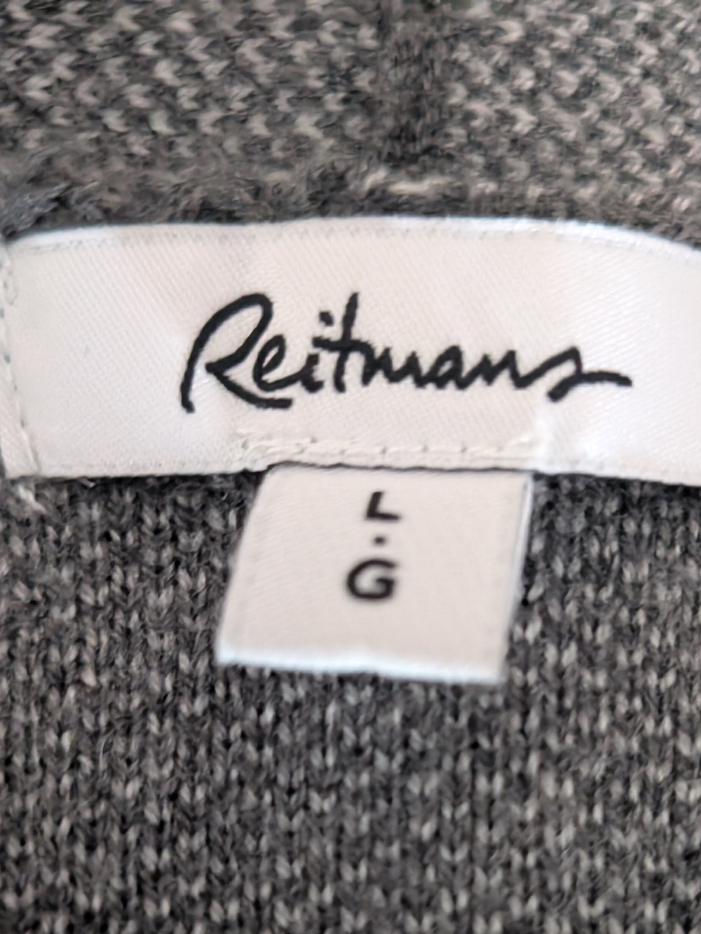 Reitmans Heather Gray Knit Cardigan - Picture 3 of 4